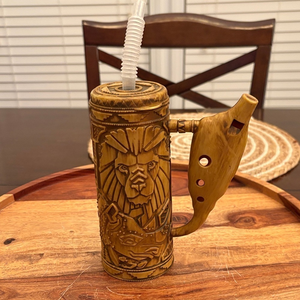 Disney Parks Animal Kingdom Tree of Life Musical Whistle Flute Tiki Cup Tumbler